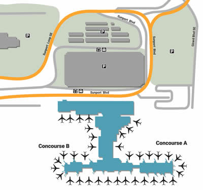 albuquerque airport abq map shuttle terminal sunport international whether curbside pick looking need go