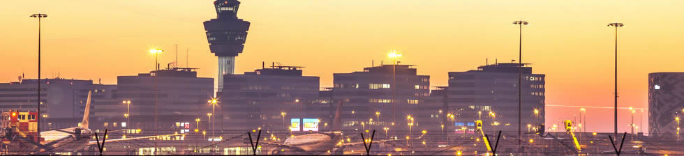 AMS airport shuttles in terminals