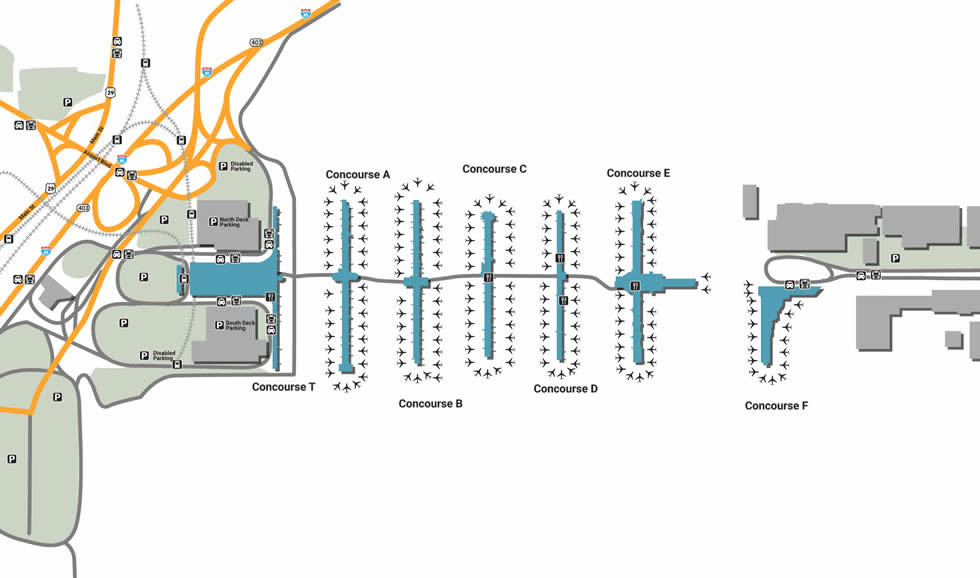 Atlanta Airport Terminal 1 Map 