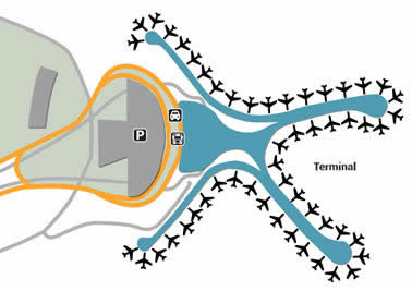 AUH airport terminals