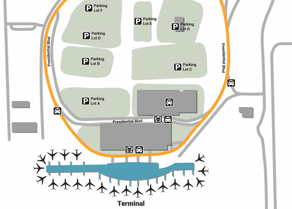 Austin Bergstrom Airport Map