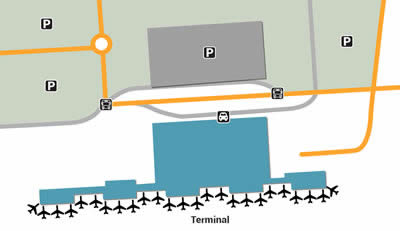 BLL airport terminals