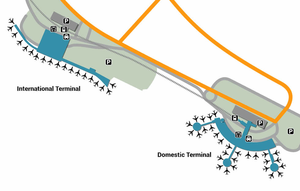 BNE airport terminals