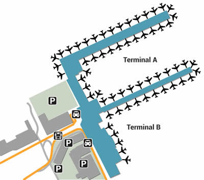 BRU airport terminals
