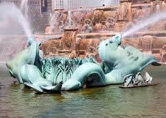 Buckingham fountain in Chicago