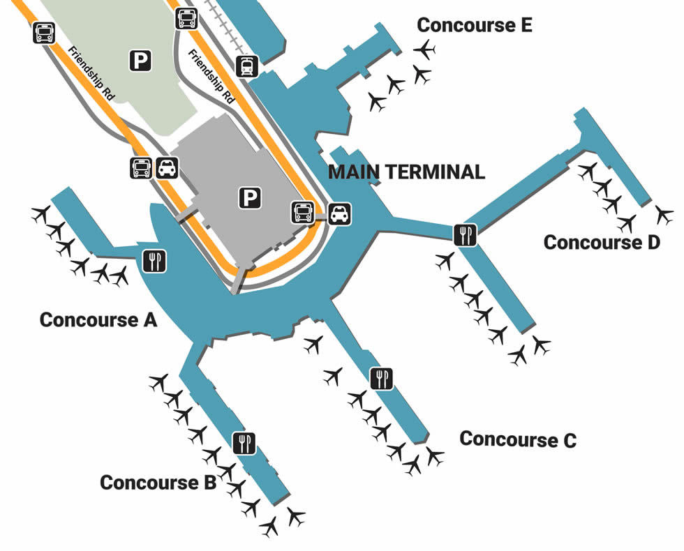 baltimore international airport terminal map Bwi Airport Pick Up And Drop Off baltimore international airport terminal map