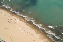 Chicago beaches of Lake Michigan