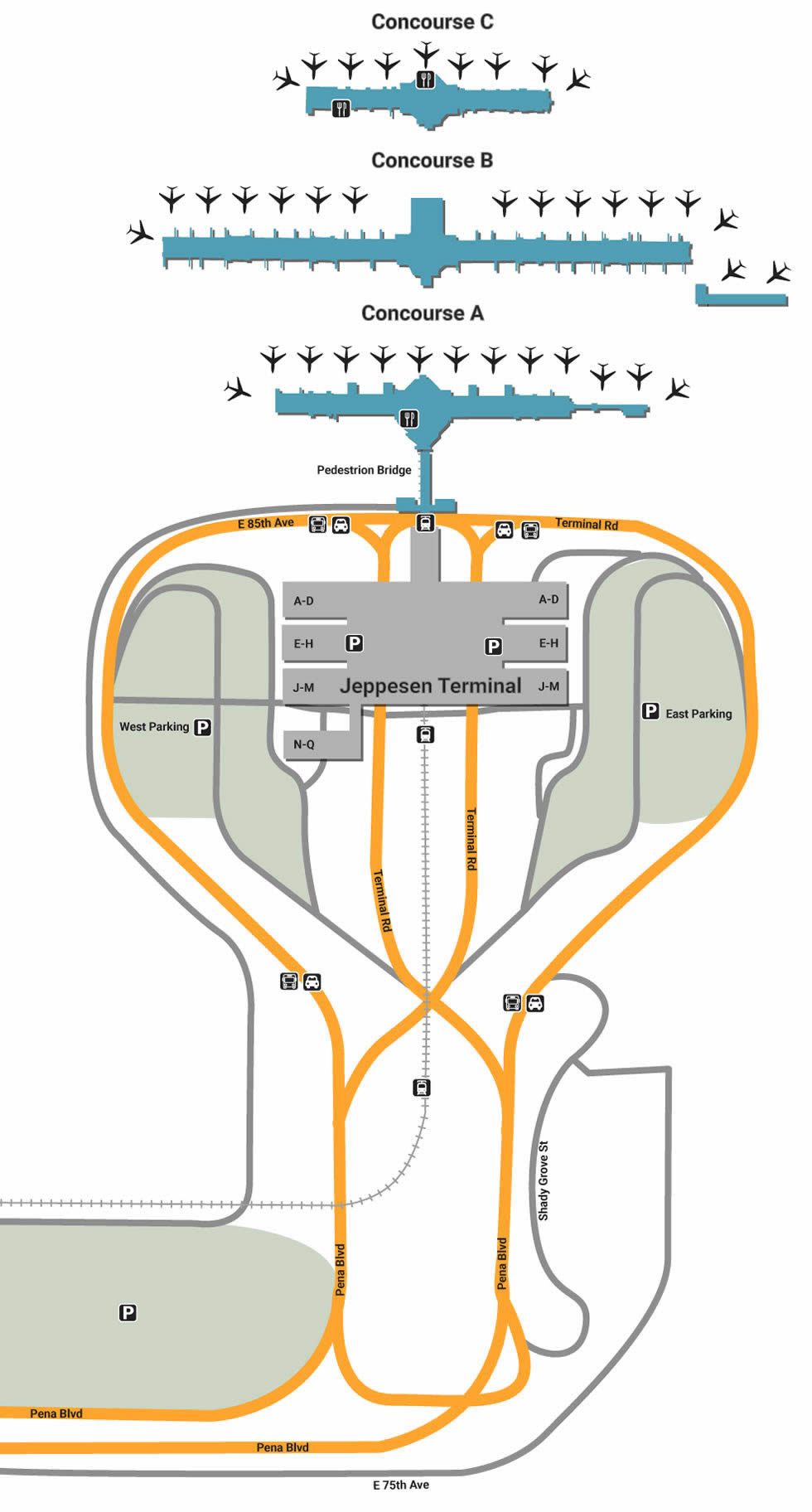 DEN airport terminals