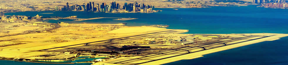 Doha airport shuttles in terminals