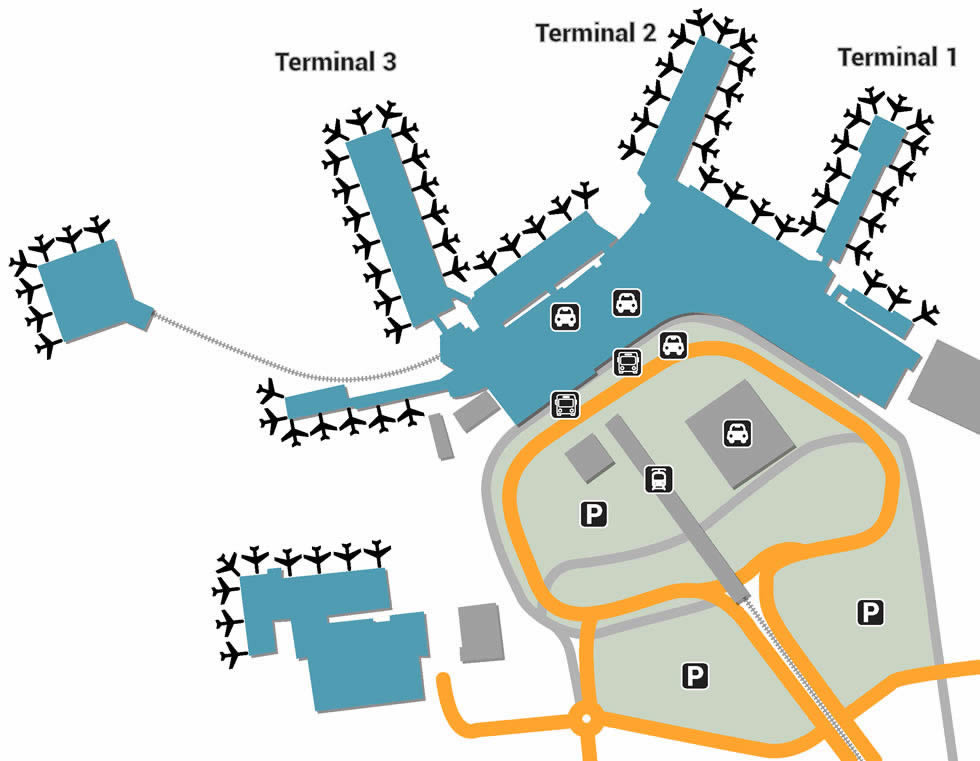 FCO airport terminals