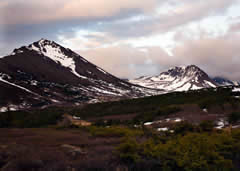 Hiking on Flattop Mountain Trail