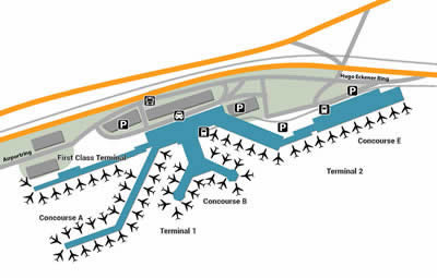 FRA airport terminals
