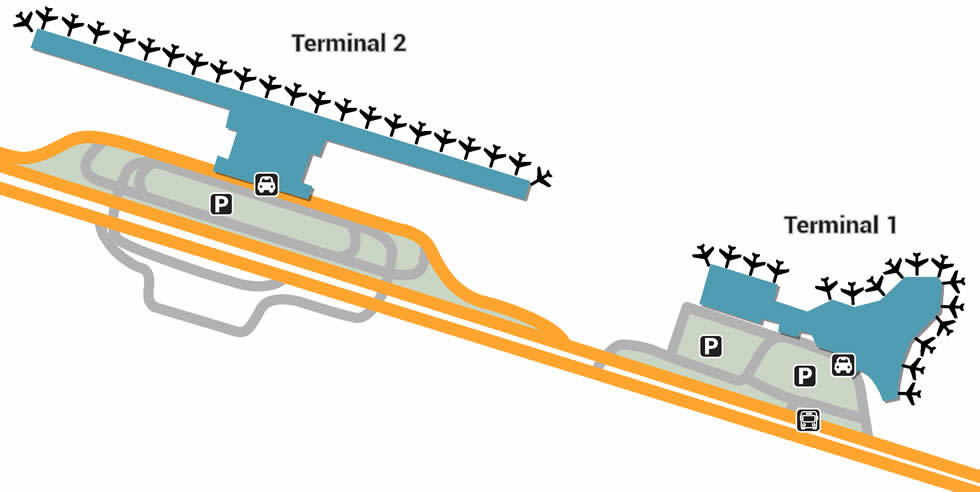 HAN airport terminals