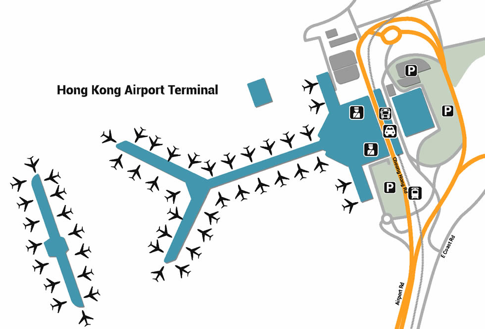 Hong Kong airport terminals