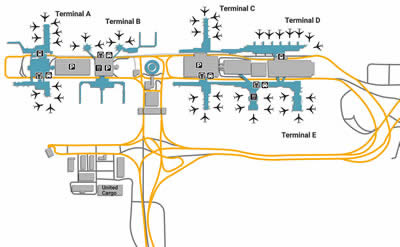 IAH airport terminals