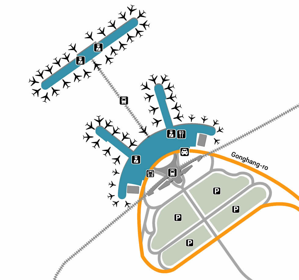 Incheon airport terminals