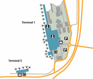LIS airport terminals