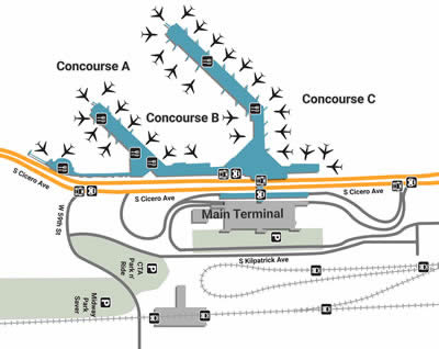 MDW airport terminals