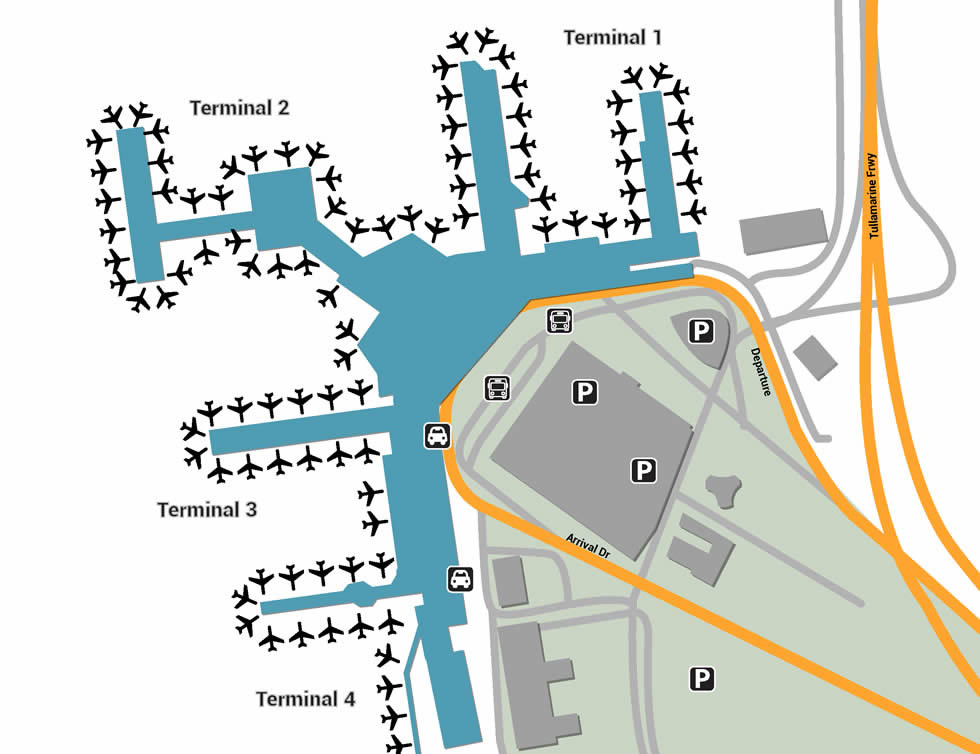 melbourne airport terminal map Mel Airport Pick Up And Drop Off melbourne airport terminal map