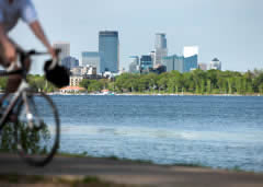 Bike trails in Minneapolis