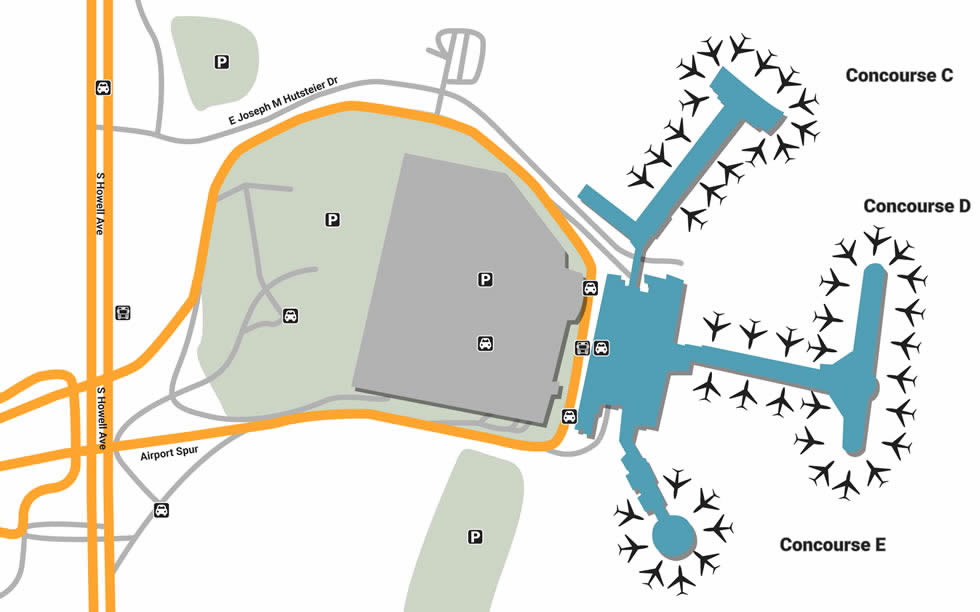 MKE airport terminals