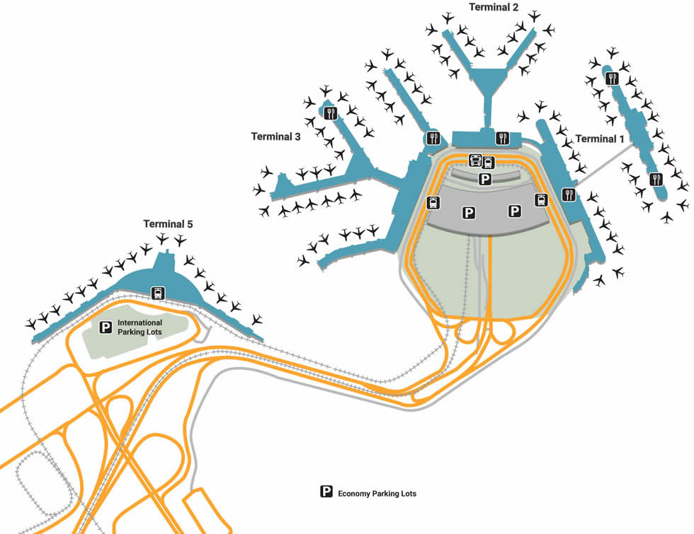 Chicago Ohare Airport Ord Terminal Maps Map Of All Terminals At 5f0