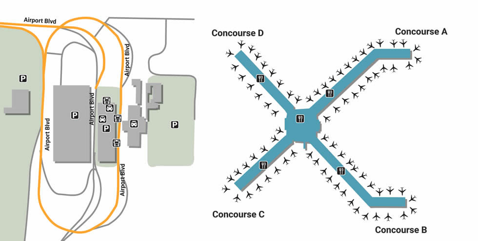 PIT airport terminals