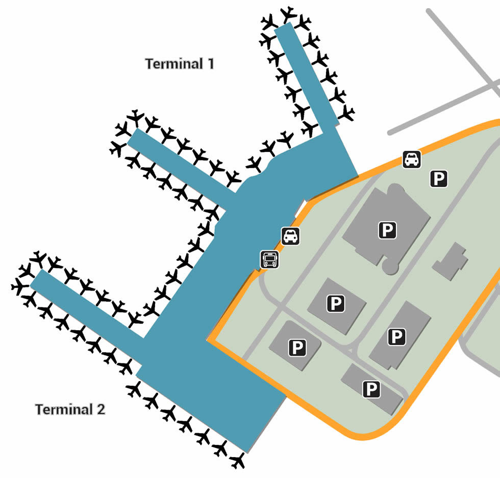 PRG airport terminals