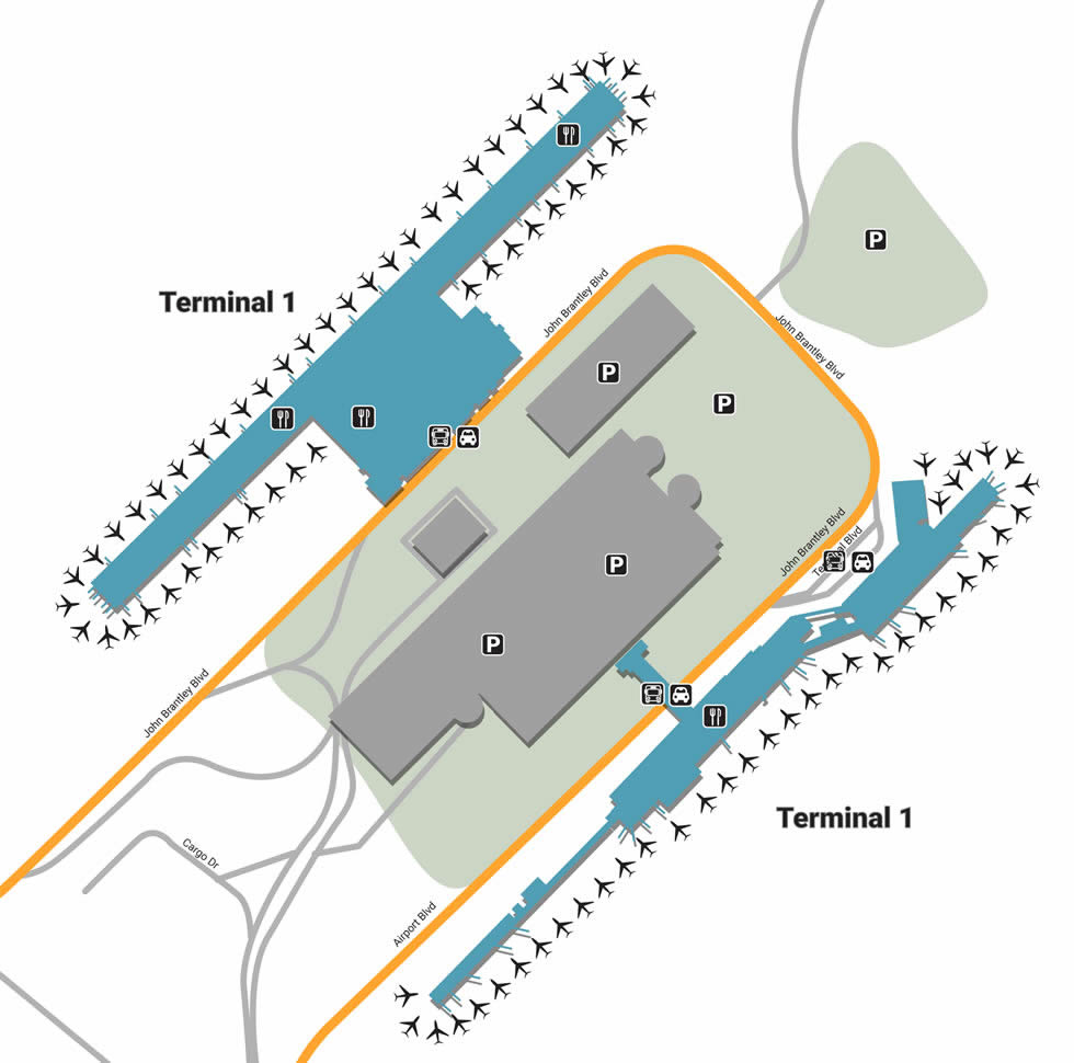 RDU airport terminals