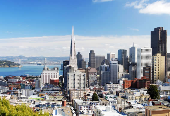 Shuttle buses at San Francisco