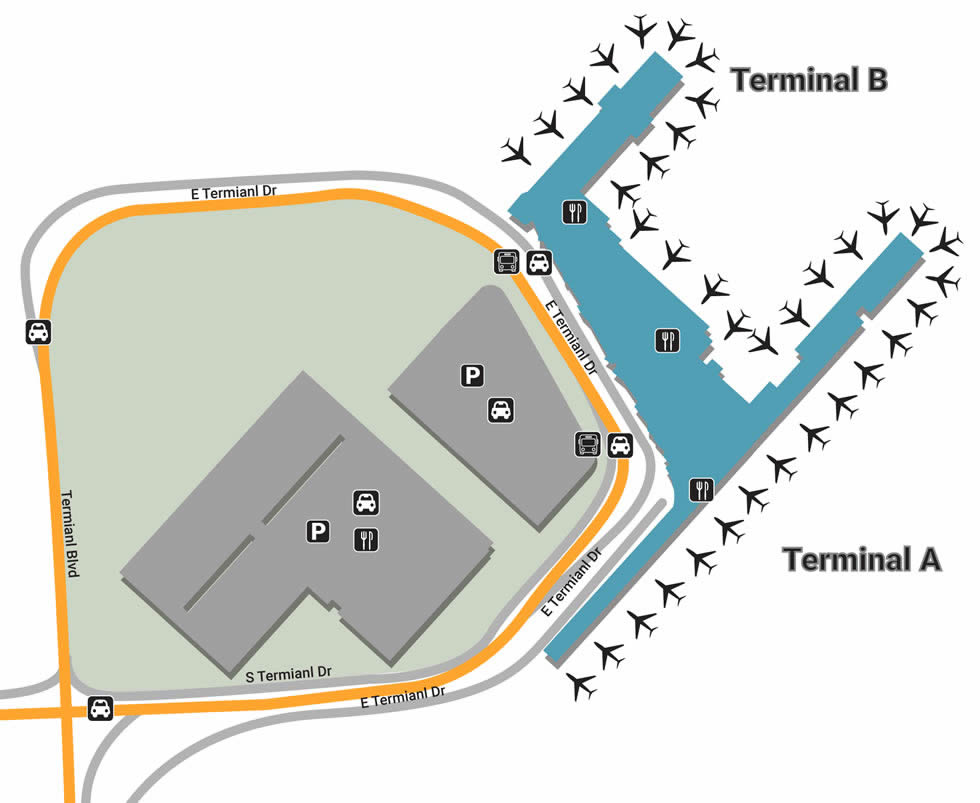 SAT airport terminals