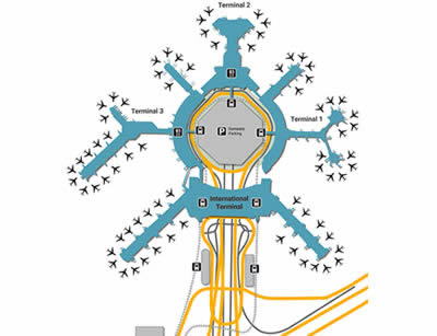 SFO airport terminals