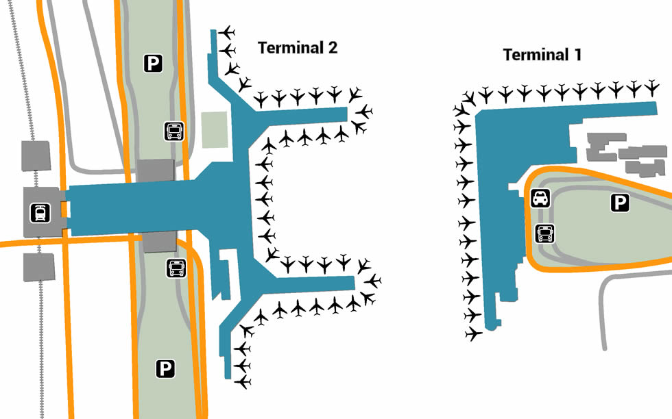 SHA airport terminals