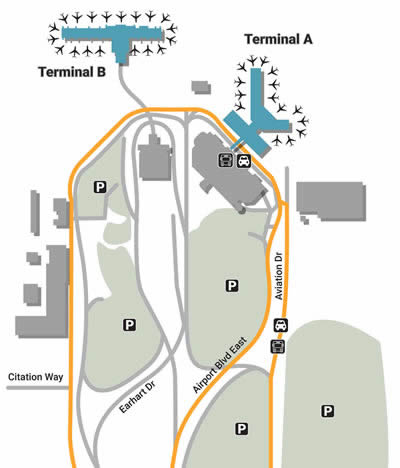 SMF airport terminals