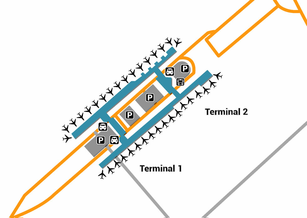 TPE airport terminals