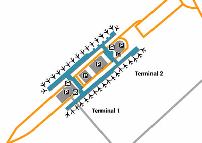 TPE airport terminals