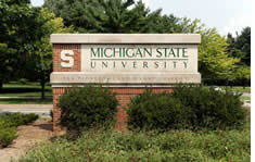Michigan State University shuttle to the airport